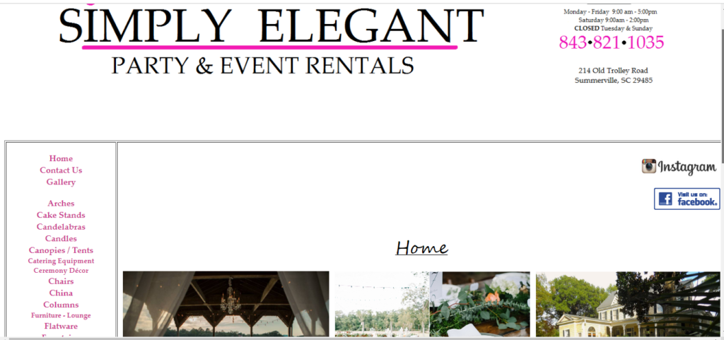 Simply Elegant Event Rentals in Charleston, SC